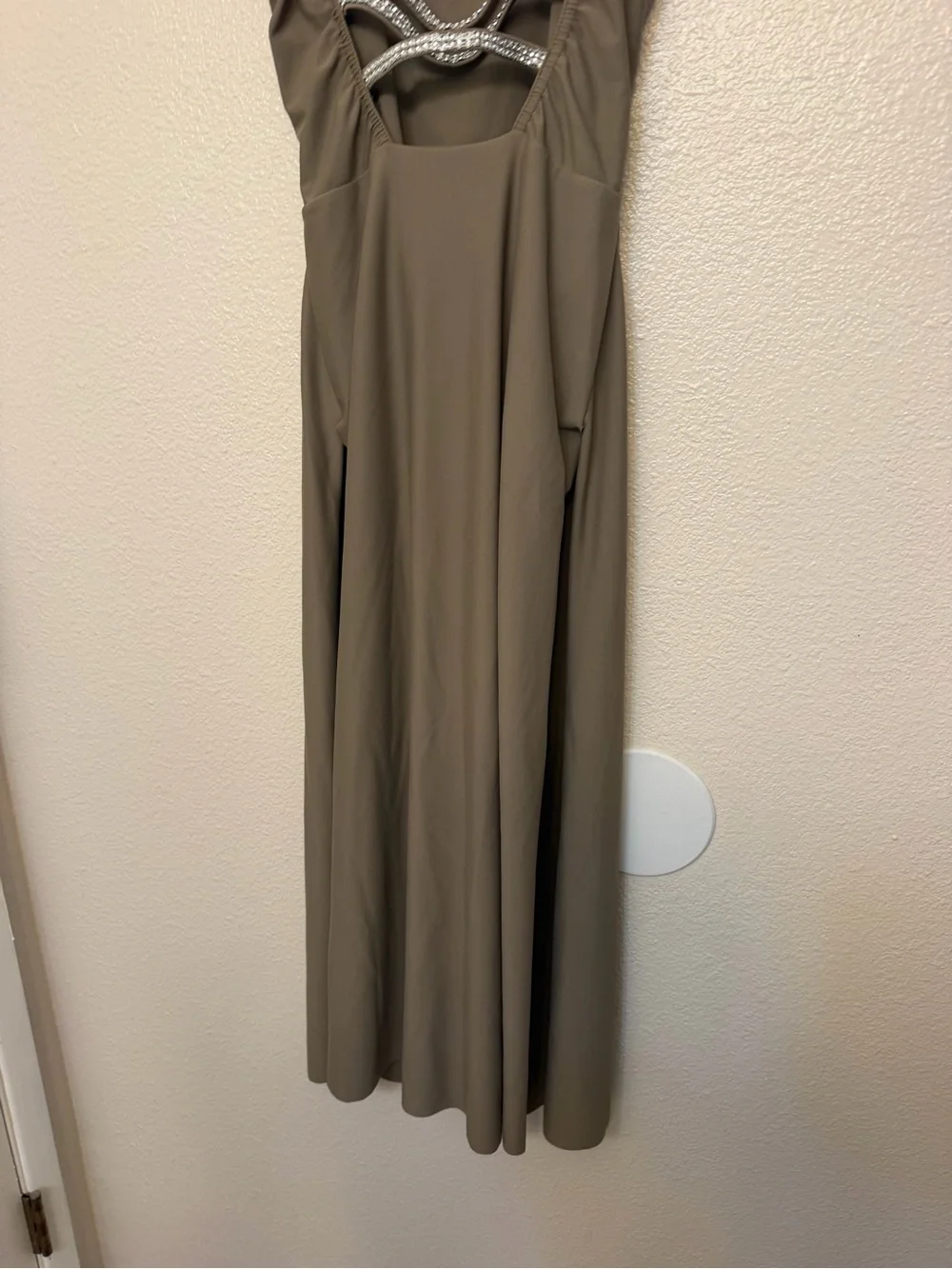 Kelle dance lyrical costume brown tan maxi dress FIRE BURNS BRIGHT 8453 Teen